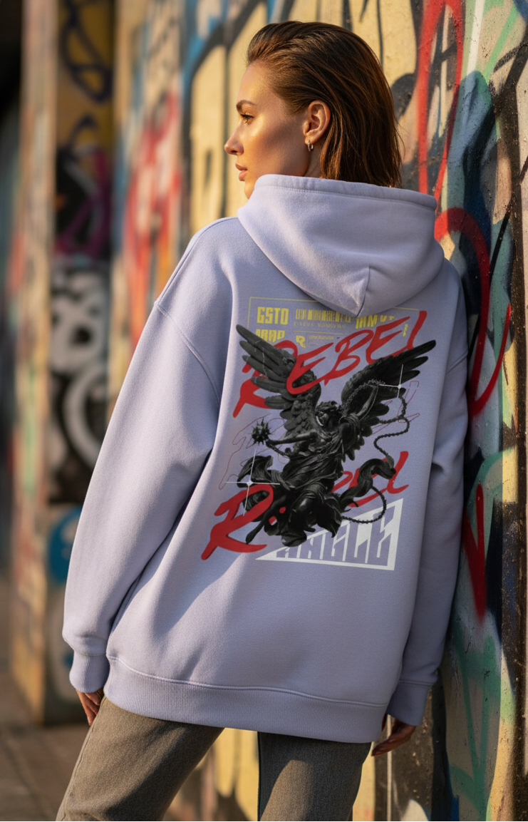 Women's Angle Oversized Hoodie